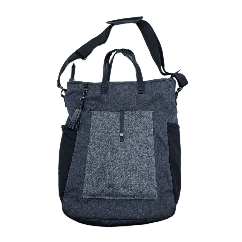Sherpani Sojourn Anti-Theft Convertible Tote Crossbody Backpack Black gray